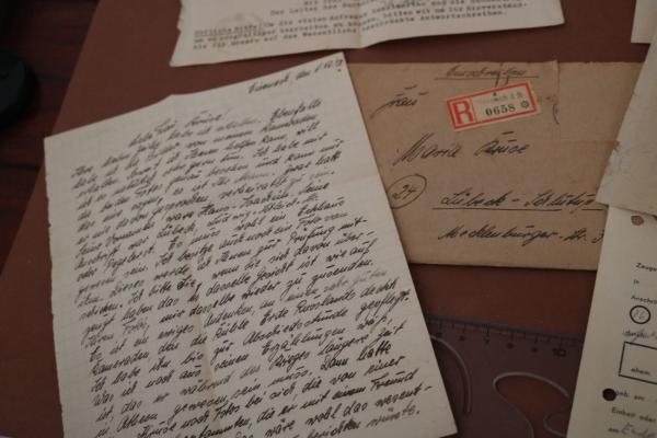 alte Briefe - über Klärung der Todesursache eines Soldaten - gefallen in Russland Charkow